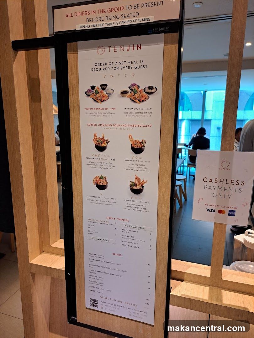 Tenjin Menu Board