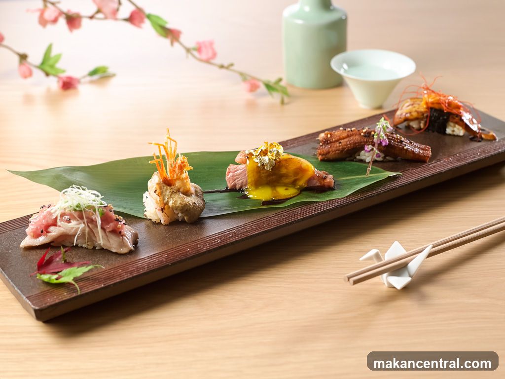 Japanese cuisine presentation