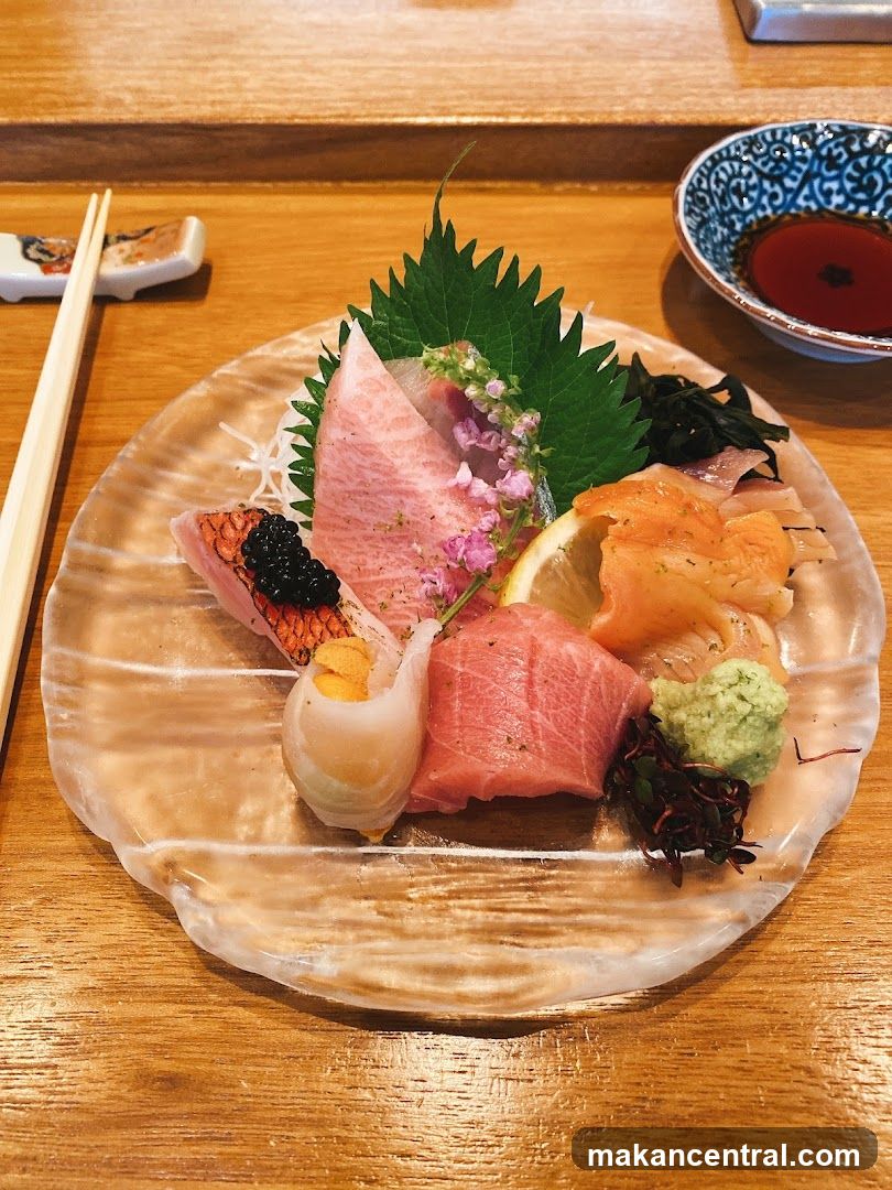 Sushi Platter on Wooden Table