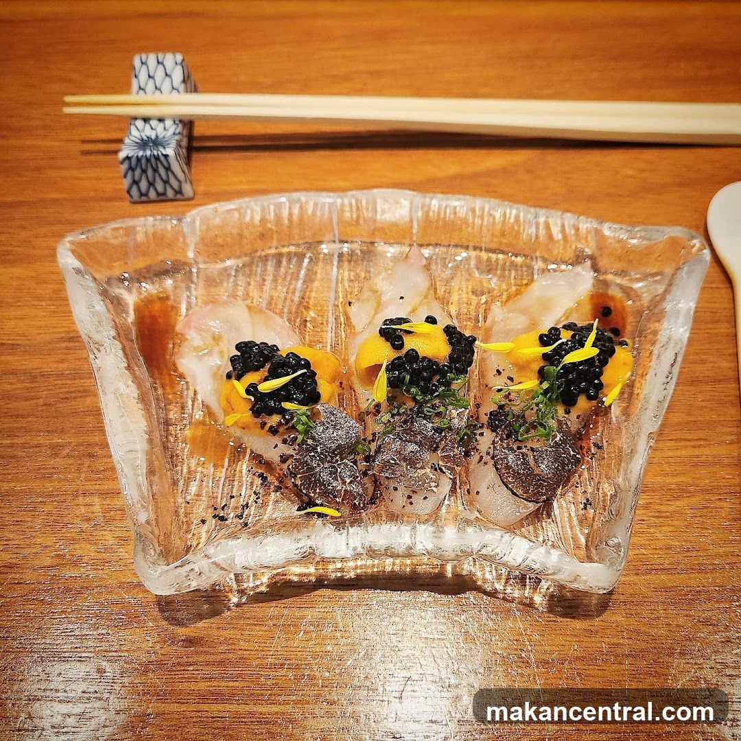 Dish on wooden table