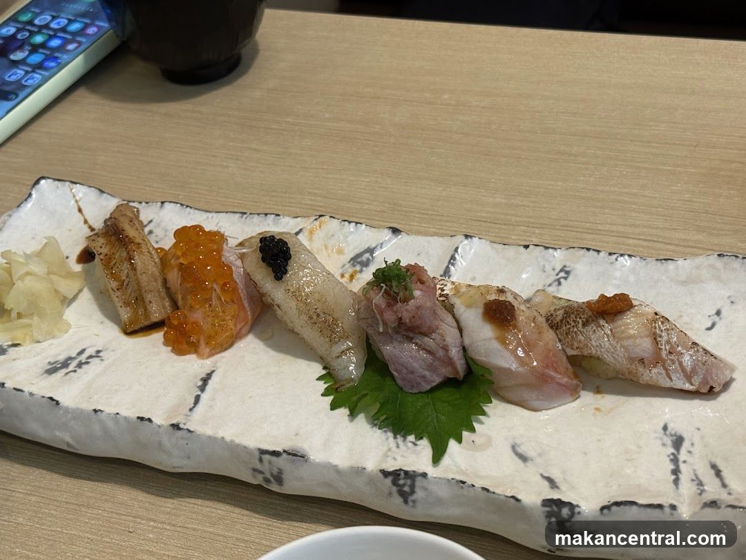 Sushi Plate on Ceramic Platter