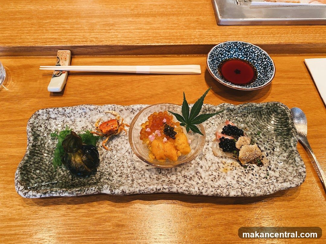 Japanese cuisine plating