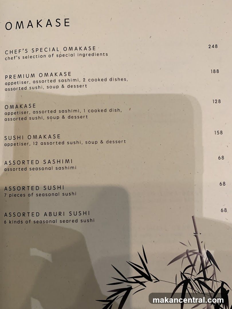 Omakase Menu