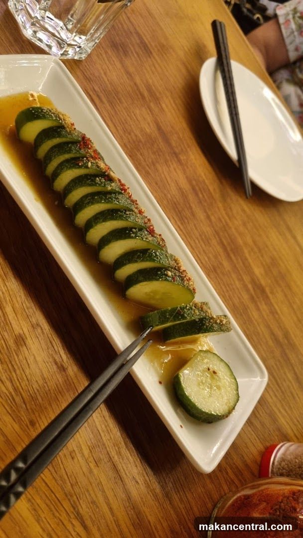 Dining Table with Cucumber Dish