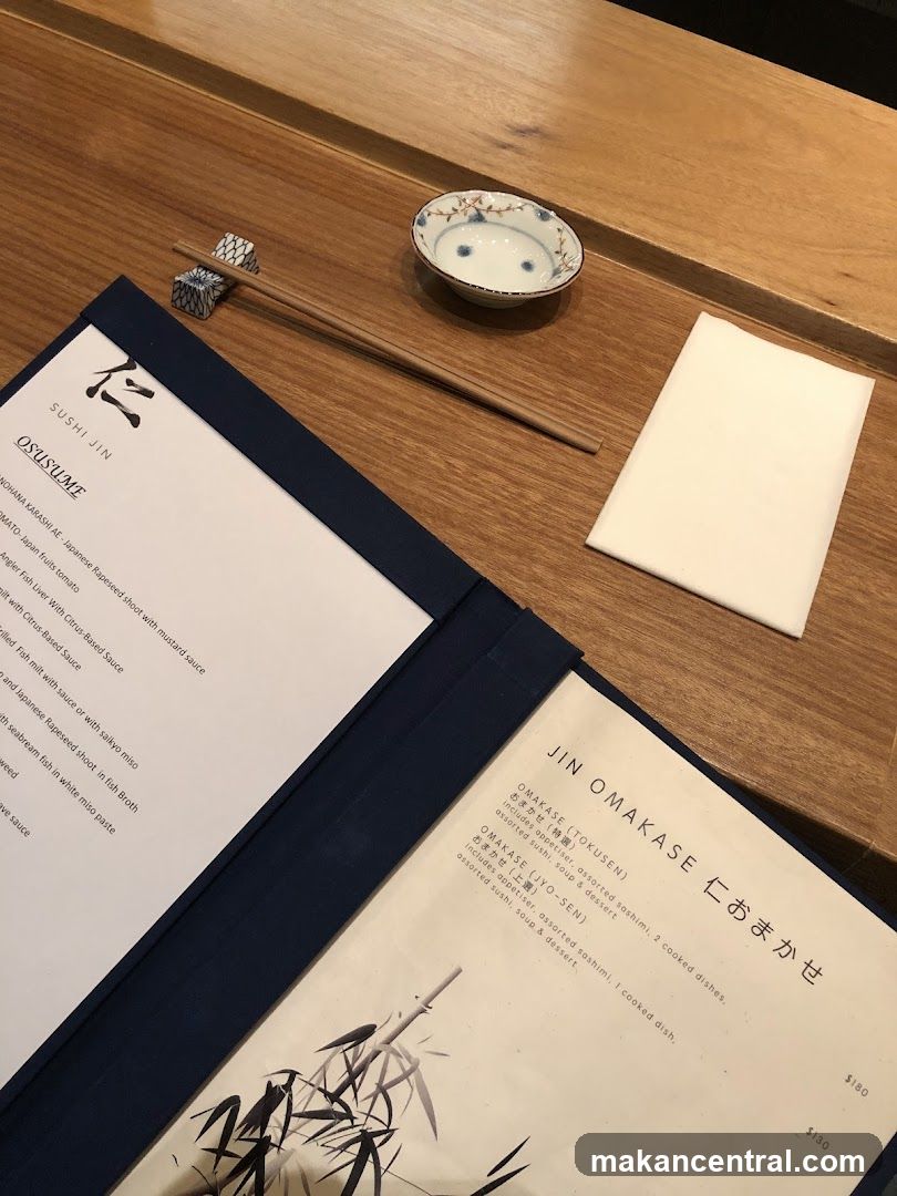 Sushi Jin Menu