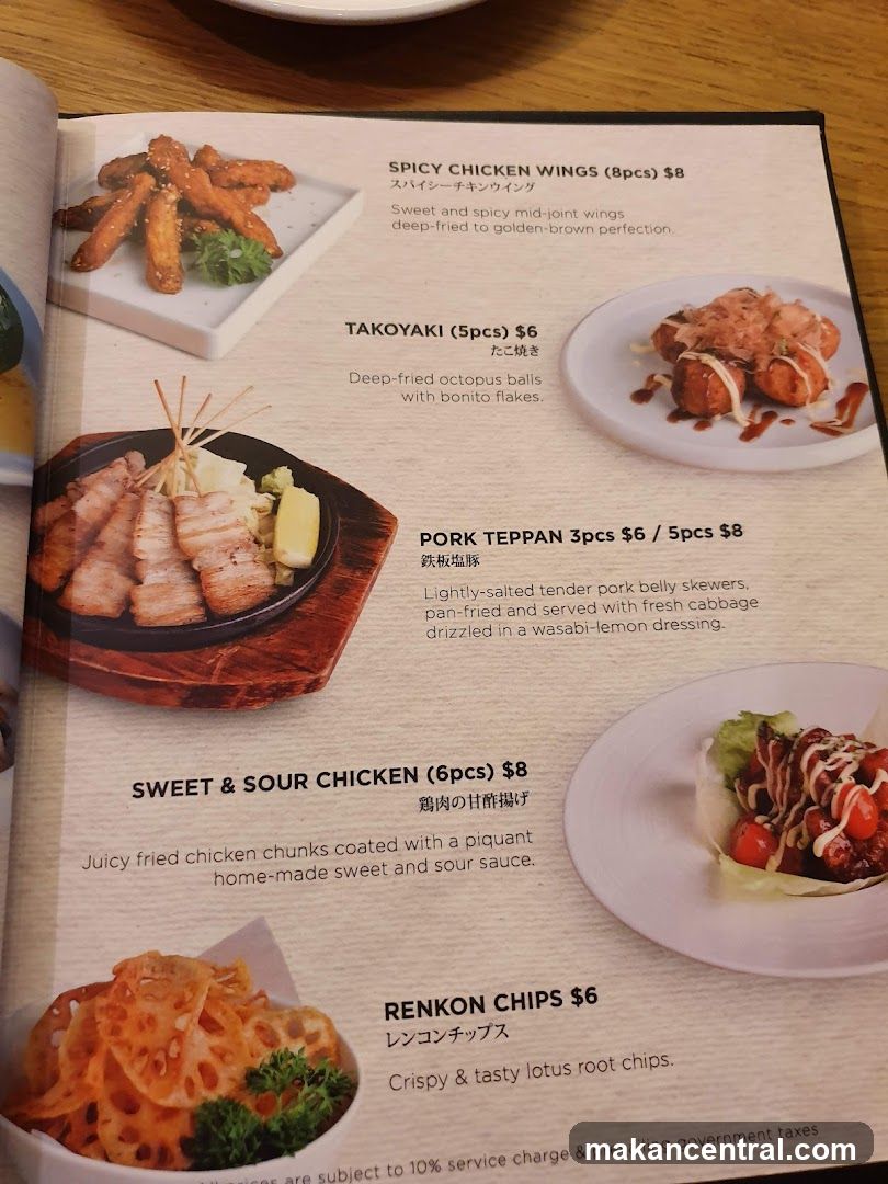 Restaurant Menu Page