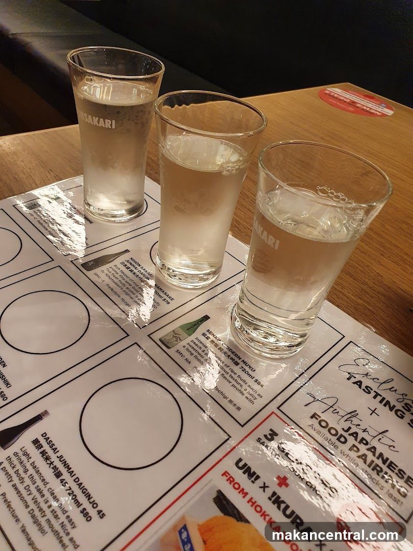 Sake Tasting Setup