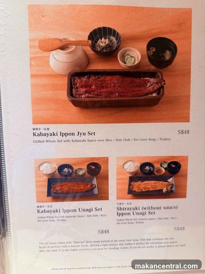 Kabayaki Ippon Jyu Set Menu