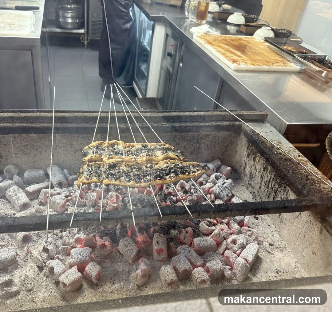 Grilled Fish on Charcoal Grill