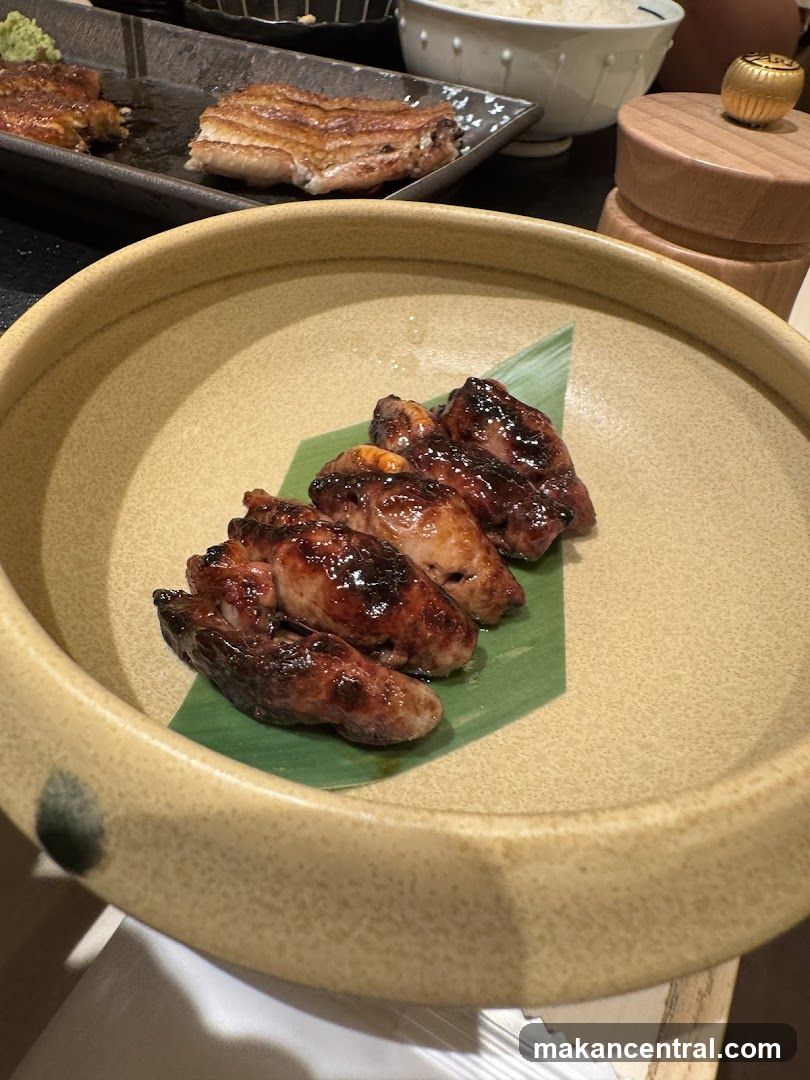 Dining Table with Grilled Chicken Wings