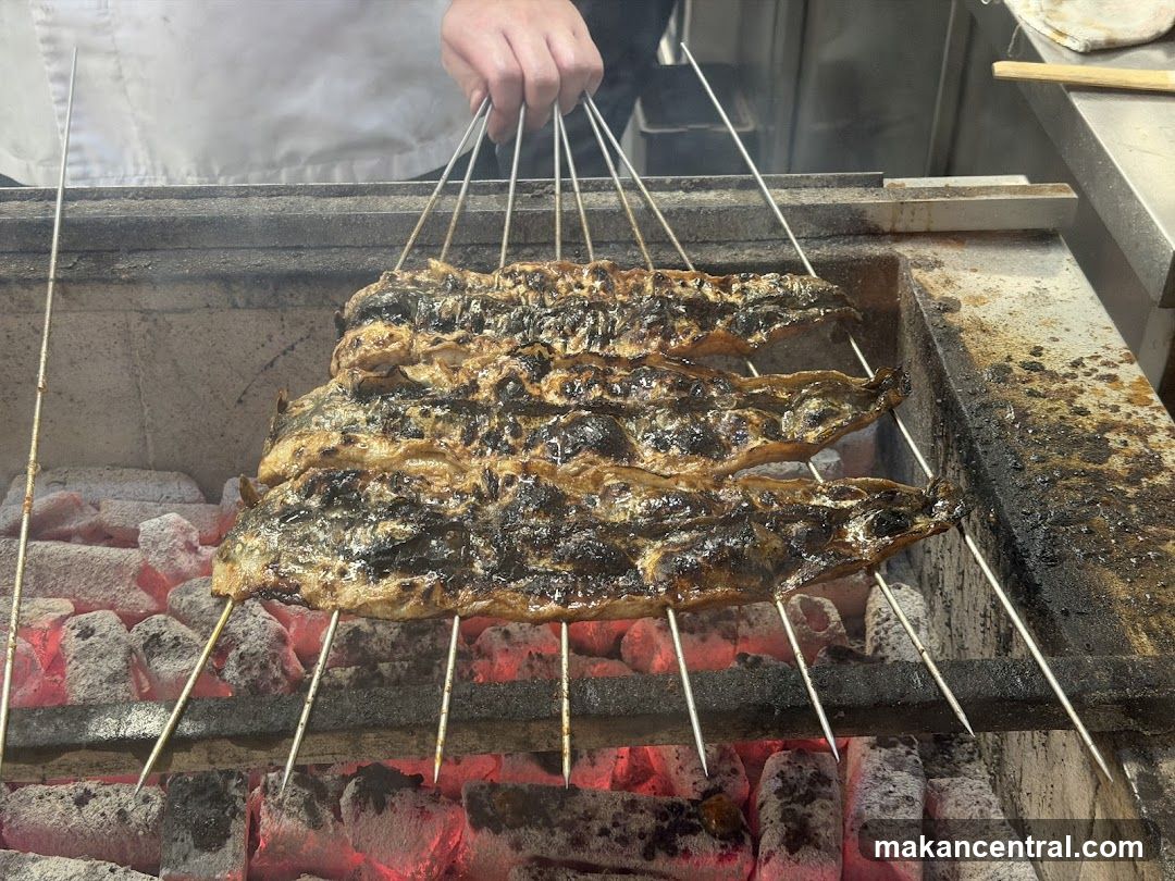 Grilled Eels on Skewers