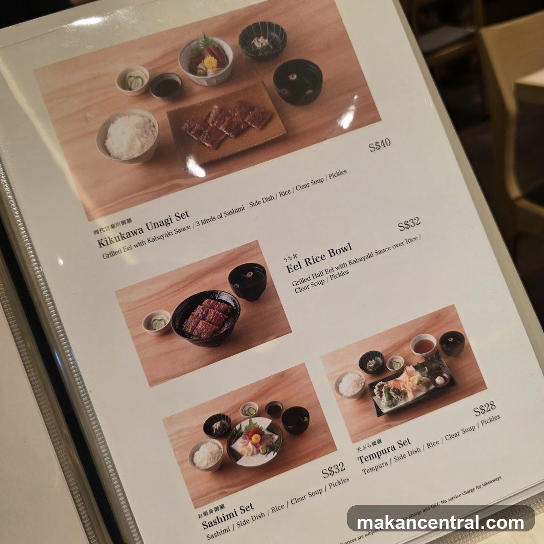 Japanese Set Menu
