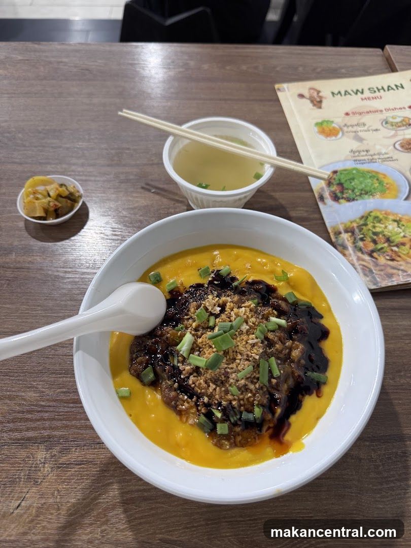 MAW SHAN MENU