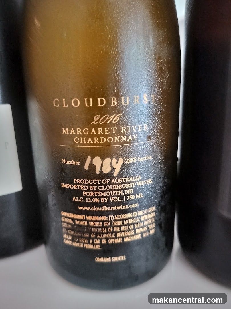 Cloudburst Margaret River Chardonnay 2016