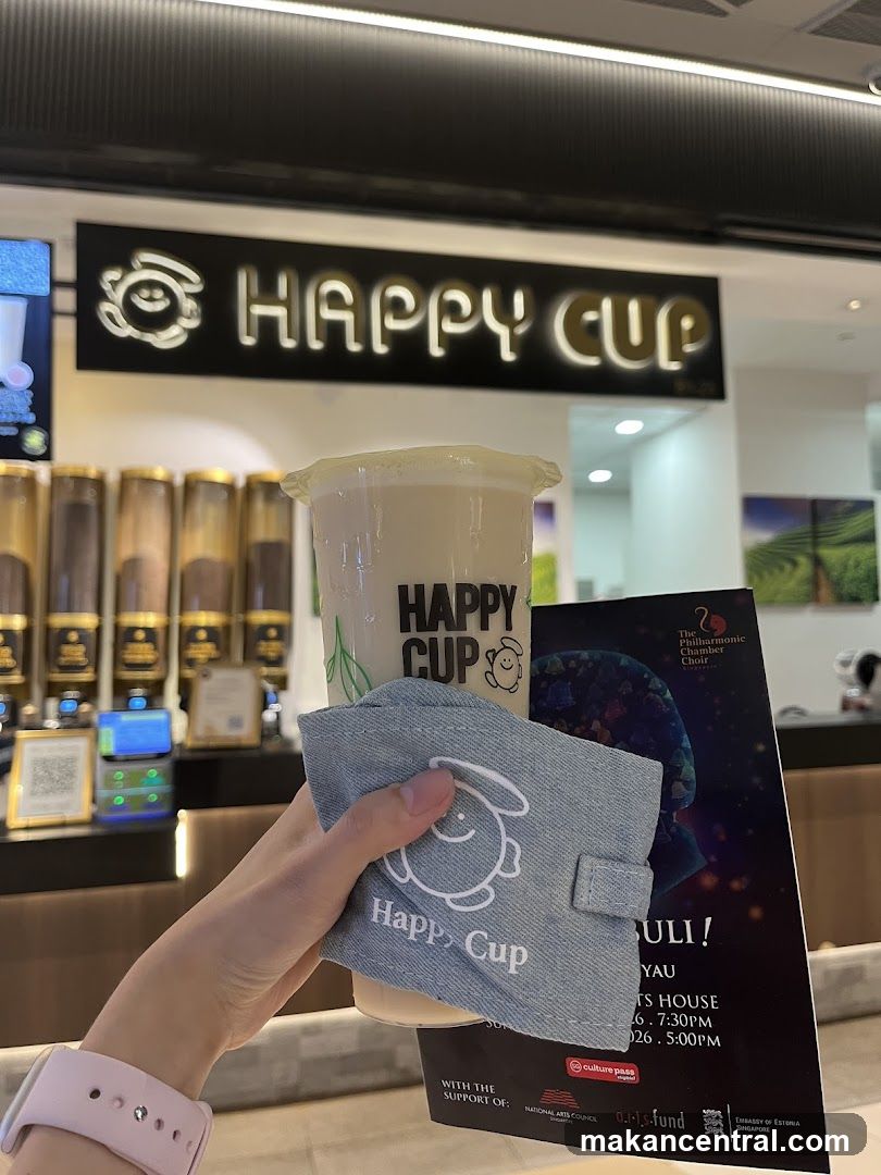 Happy Cup Drink and Promotional Material