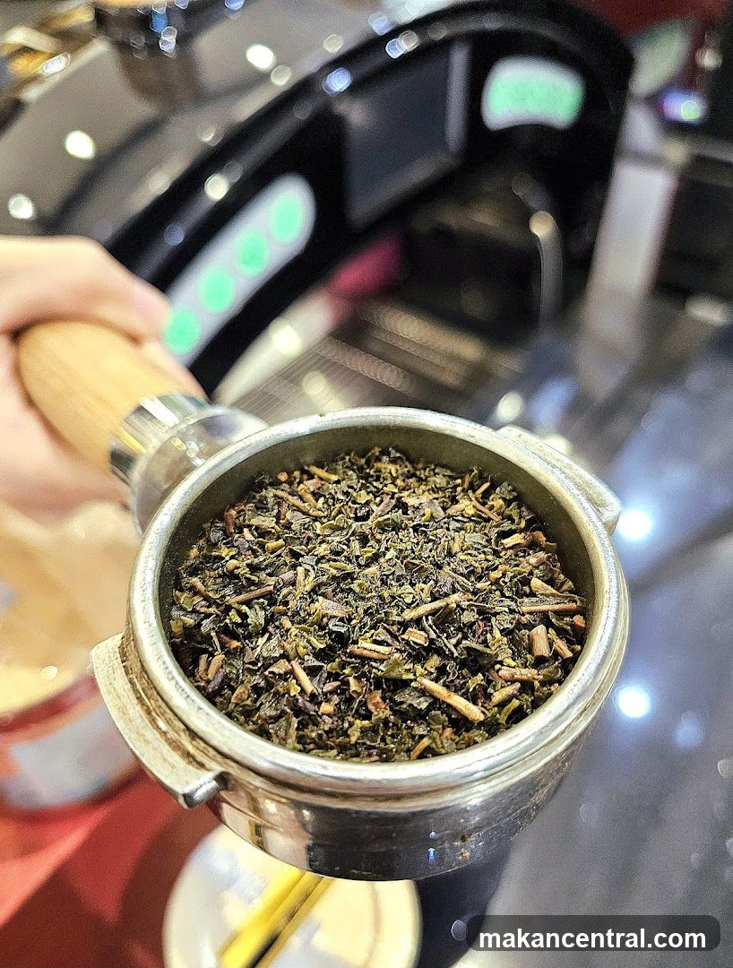 Loose Leaf Tea in Portafilter