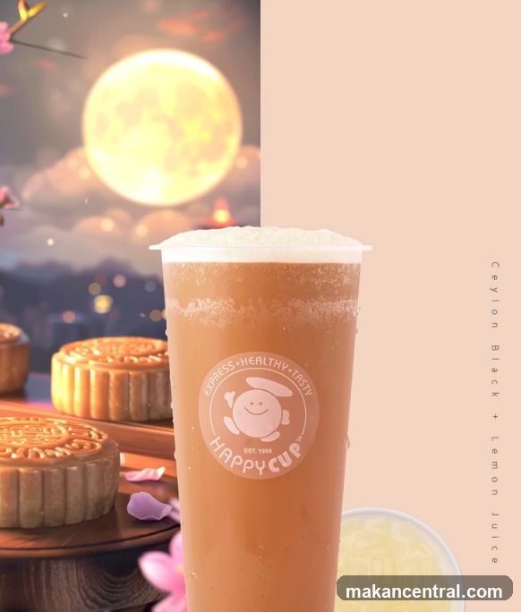 Happy Cup Drink with Mooncakes