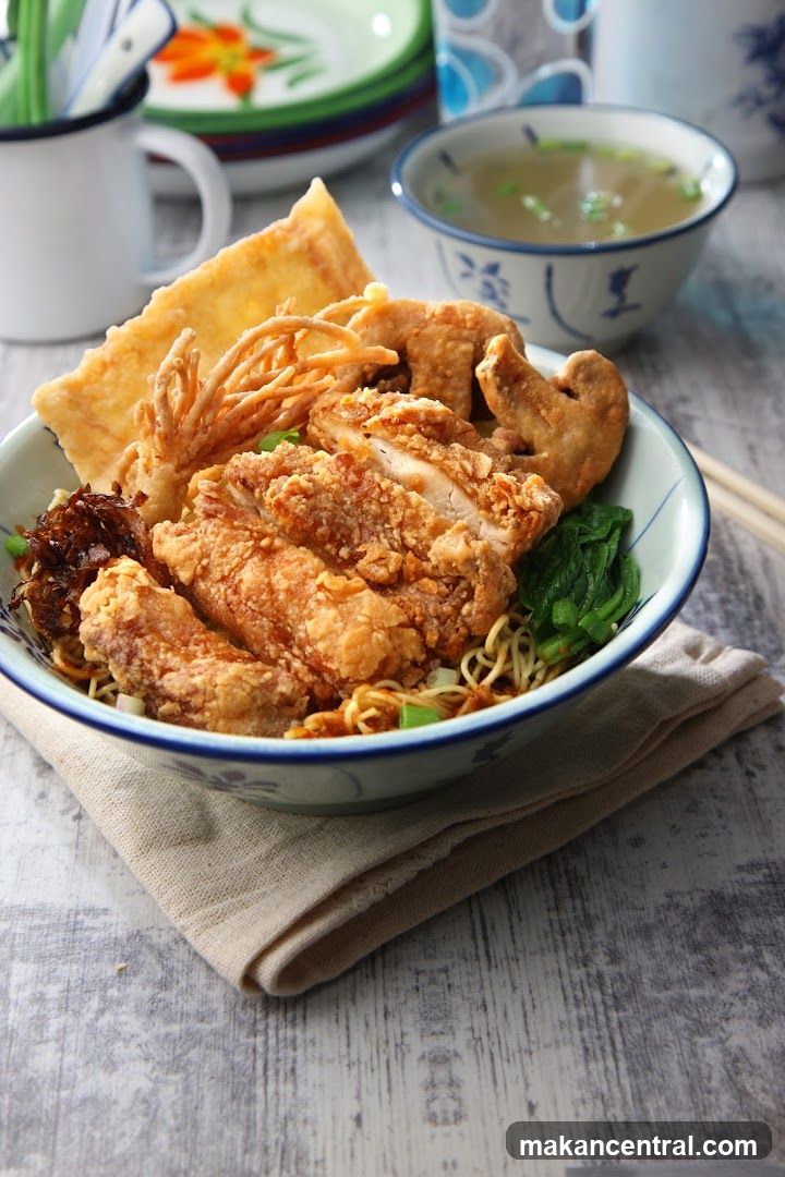 Fried Chicken Noodle Bowl