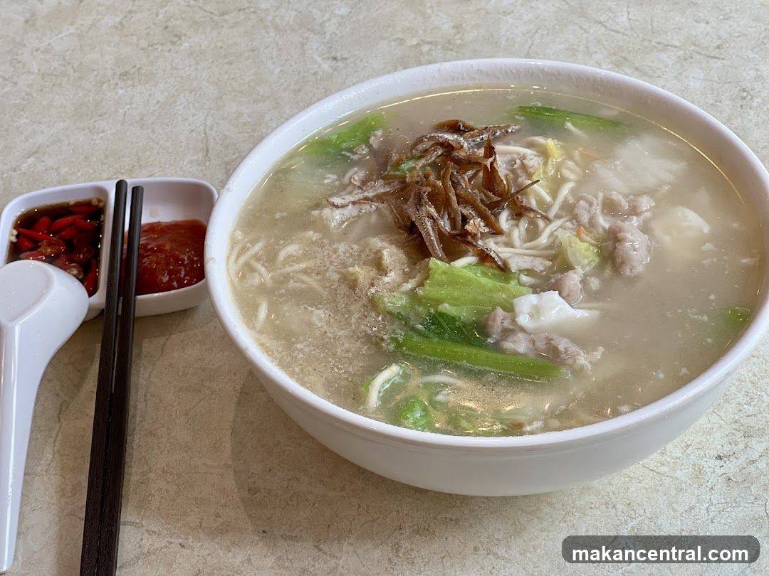 Noodle Soup with Condiments
