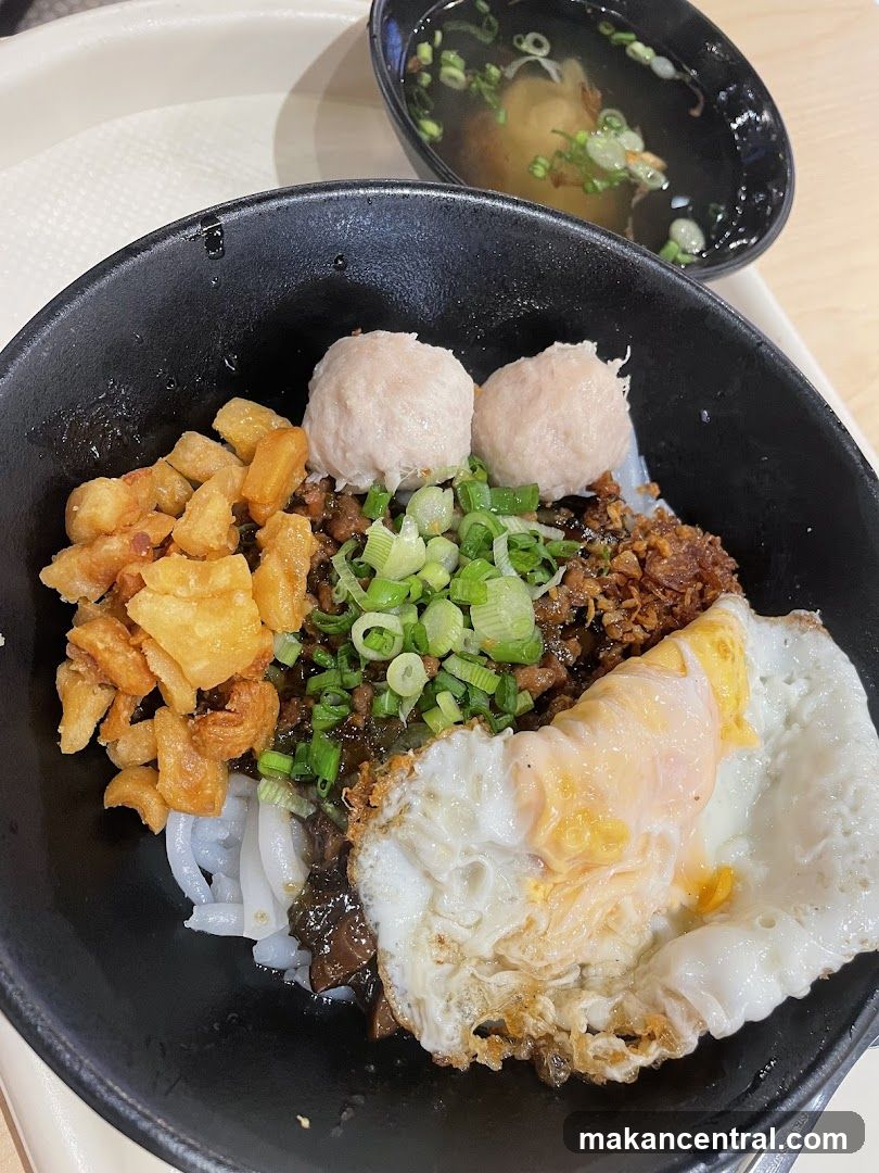 Noodles with Toppings and Soup