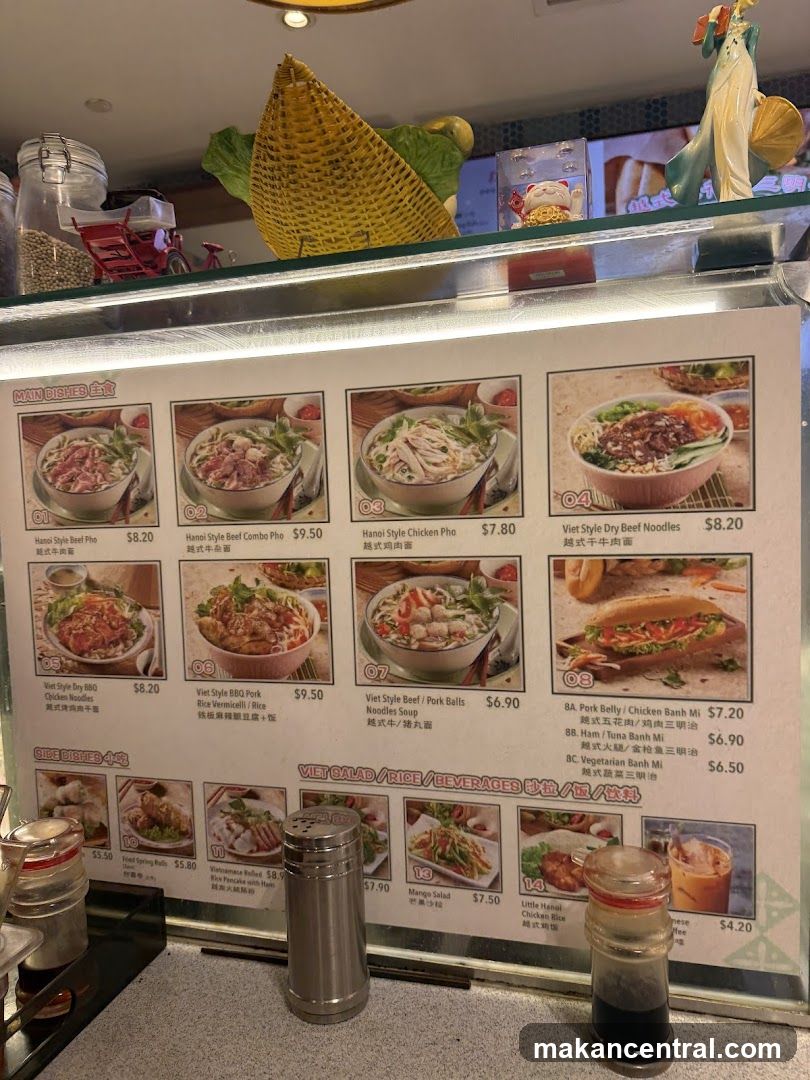 Vietnamese Menu