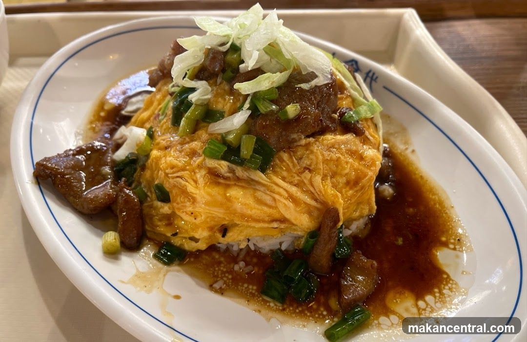 Omelet Rice with Meat