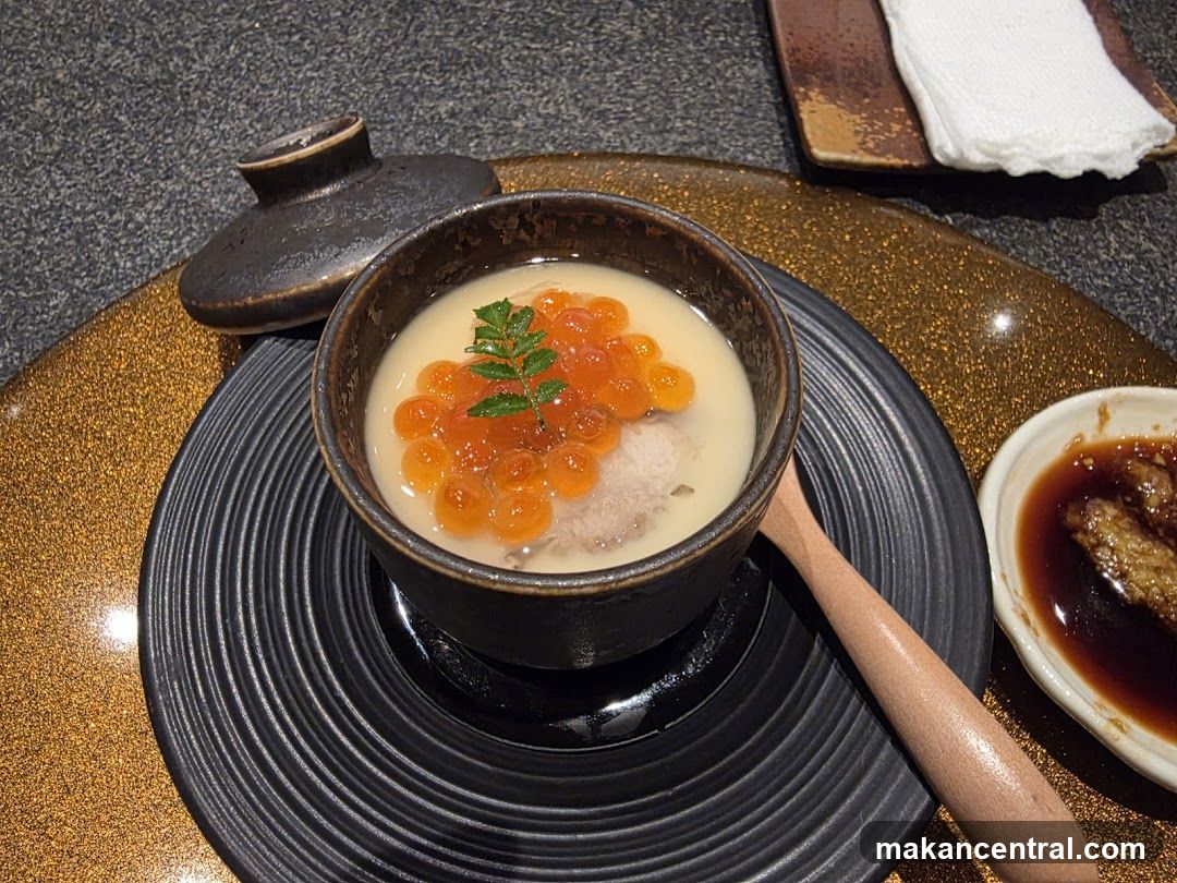 Steamed Egg Custard with Salmon Roe