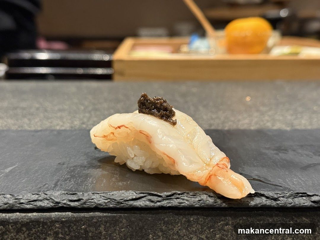 Shrimp Nigiri with Caviar