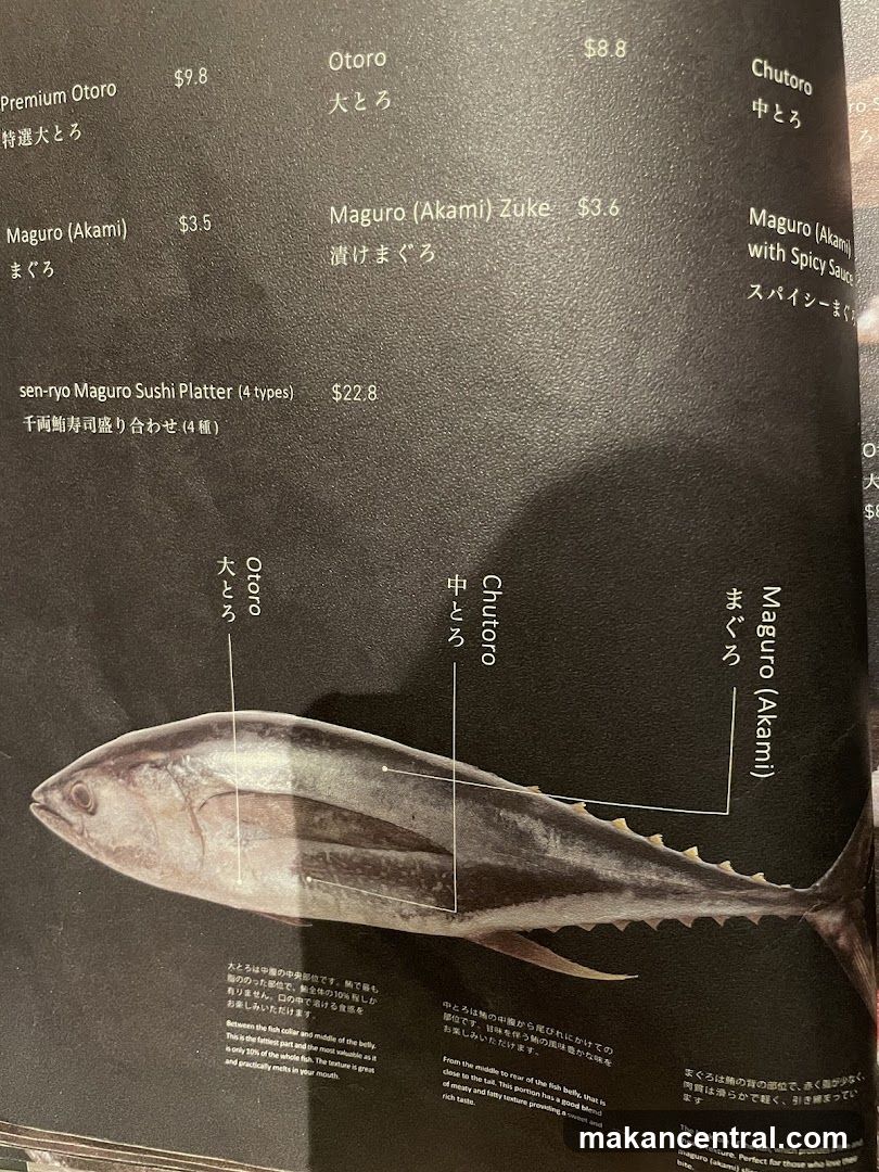 Tuna Menu