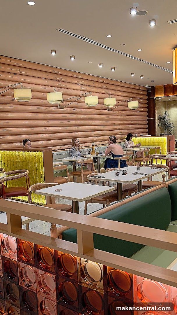Restaurant Interior with Patrons