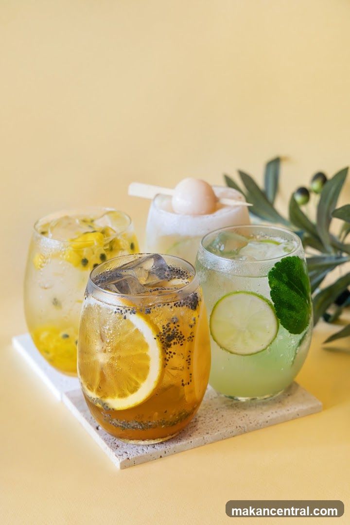 Four refreshing drinks