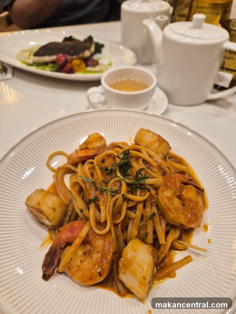 Seafood Pasta and Fish Dish
