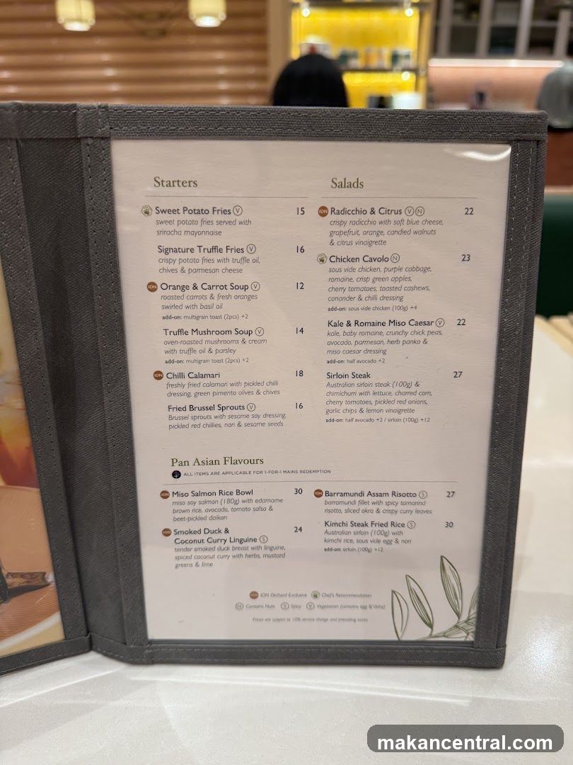 Starters, Salads, Pan Asian Flavours