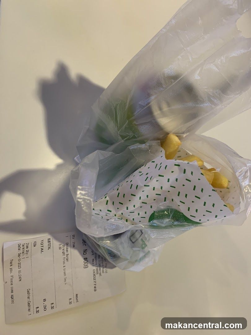 Takeaway Food Receipt
