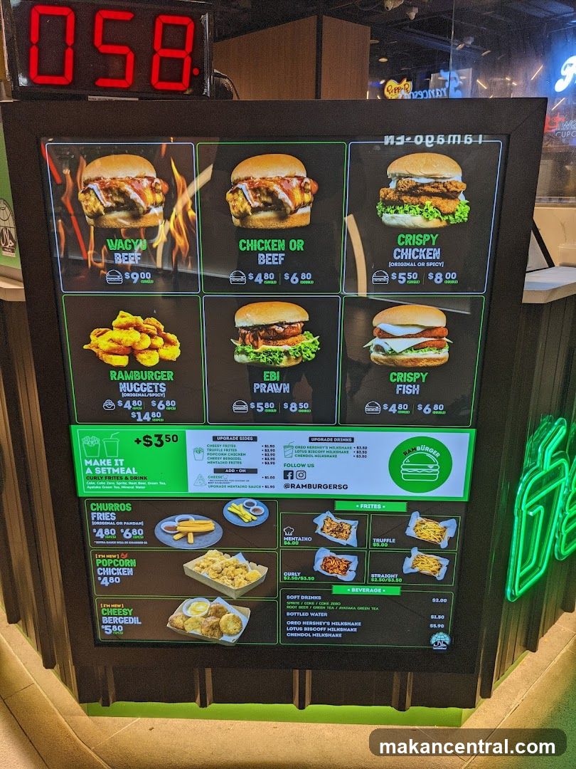 RamBurger Menu