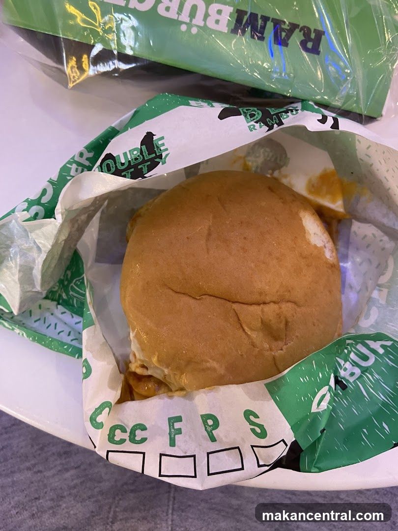 Burger in Packaging