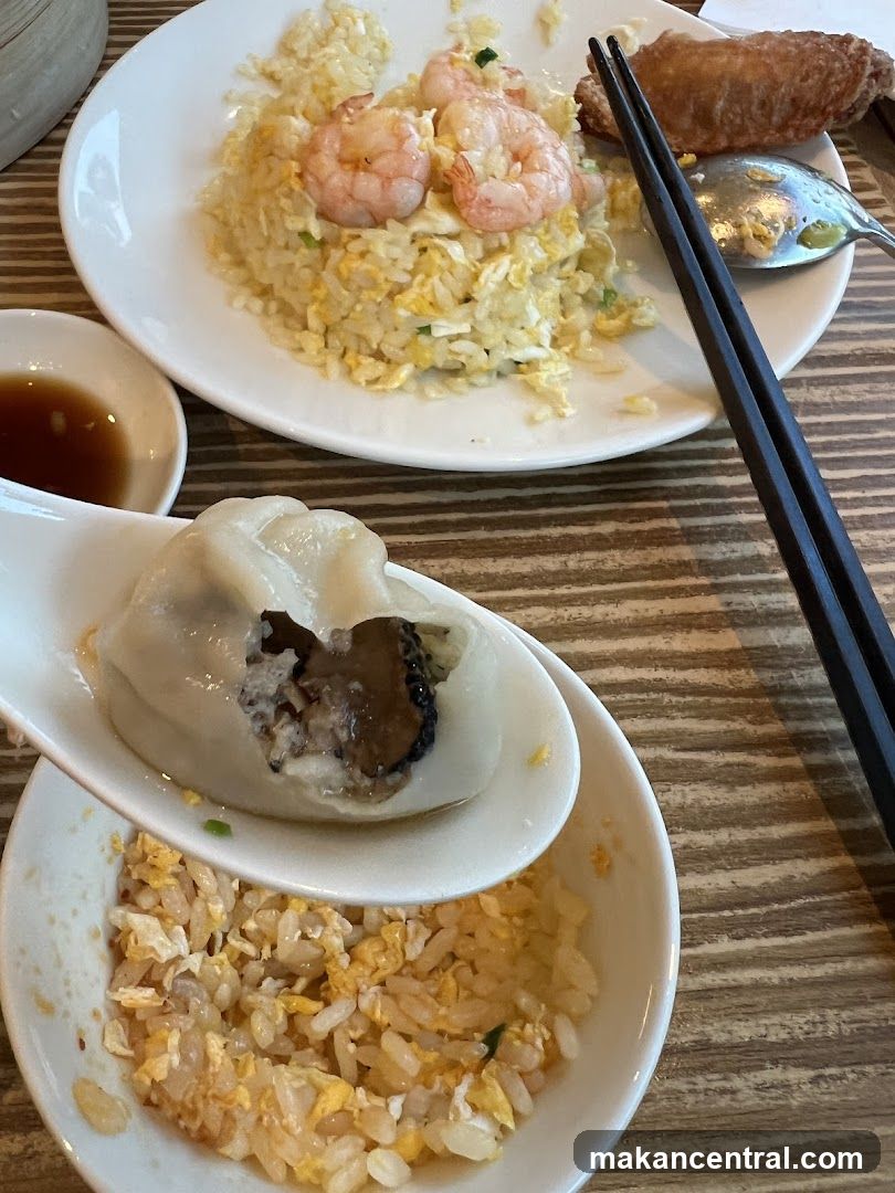 Shrimp Fried Rice and Dumpling