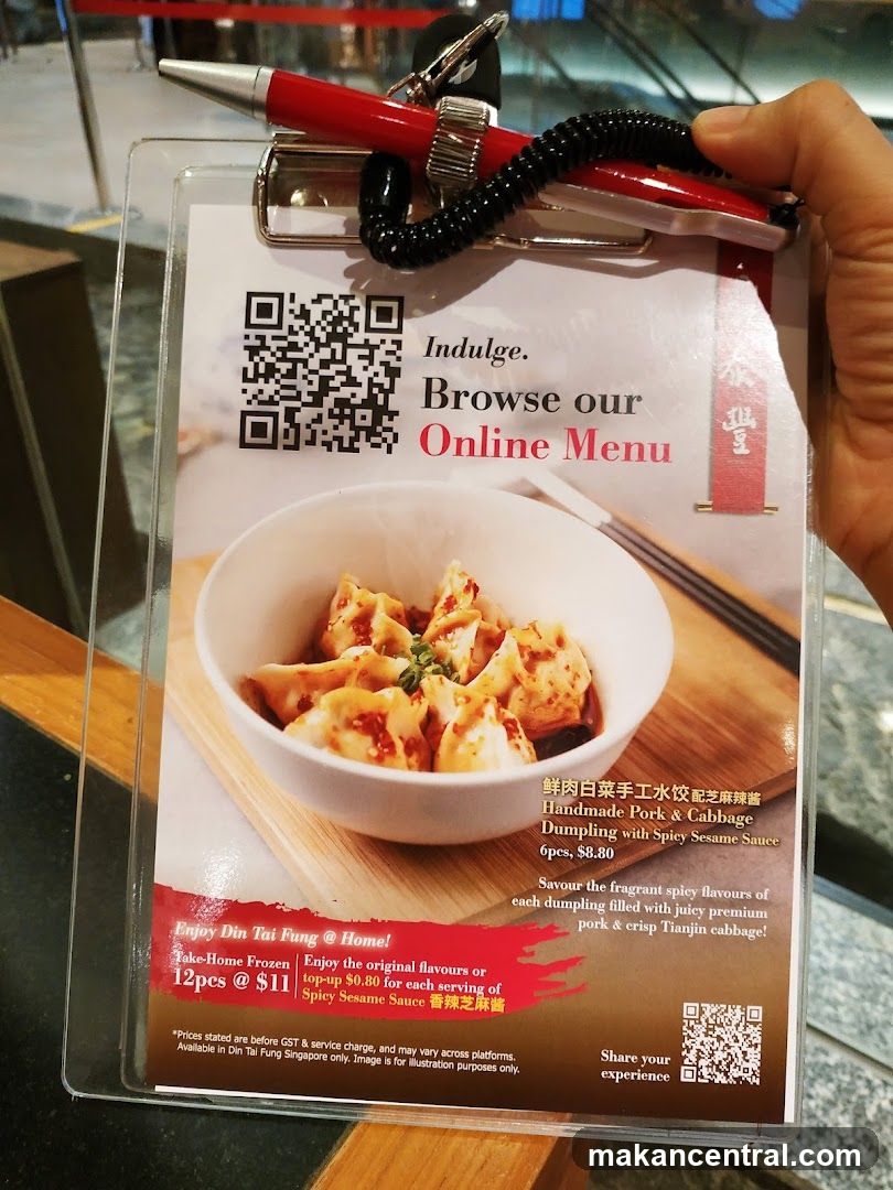 Din Tai Fung Online Menu