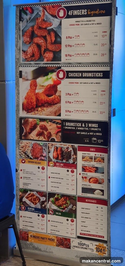 4FINGERS Menu