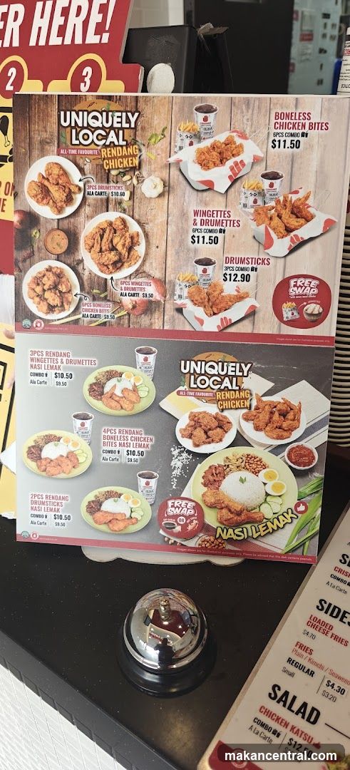 Uniquely Local Rendang Chicken Menu
