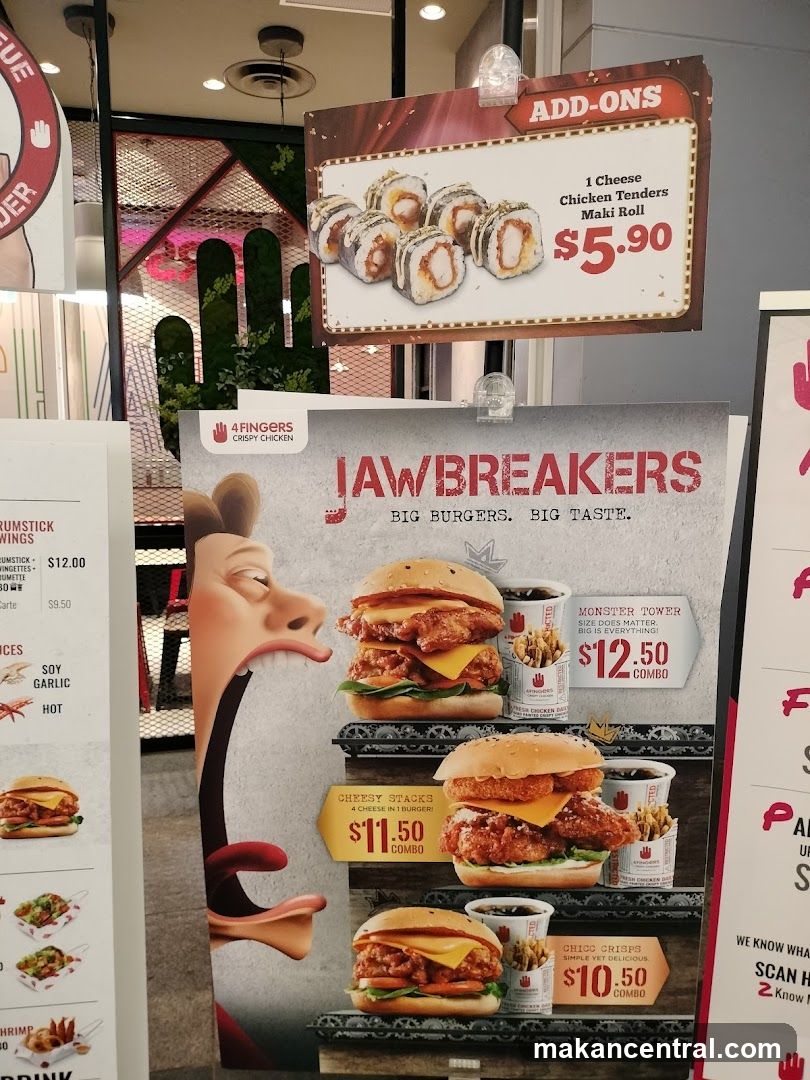 4 Fingers Crispy Chicken Menu