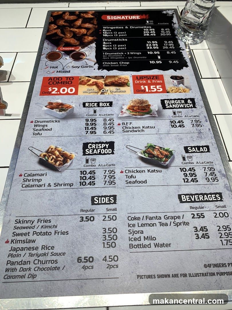 4FINGERS Menu