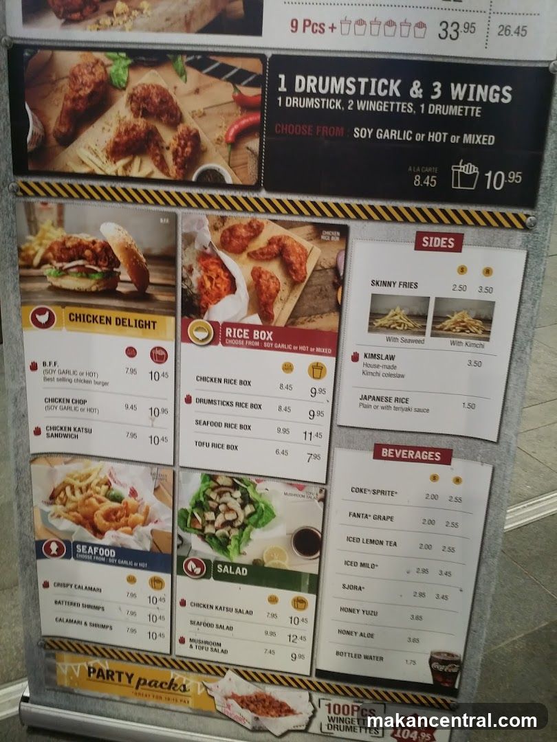 Chicken Menu