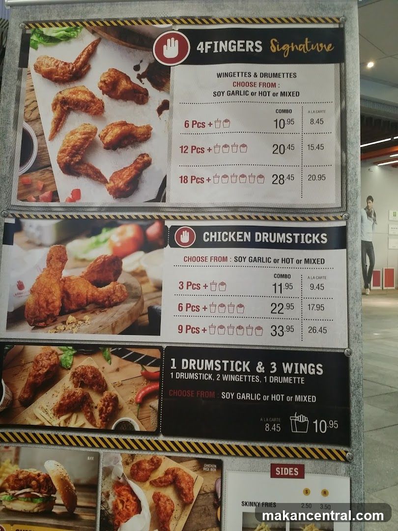 4FINGERS Signature Menu
