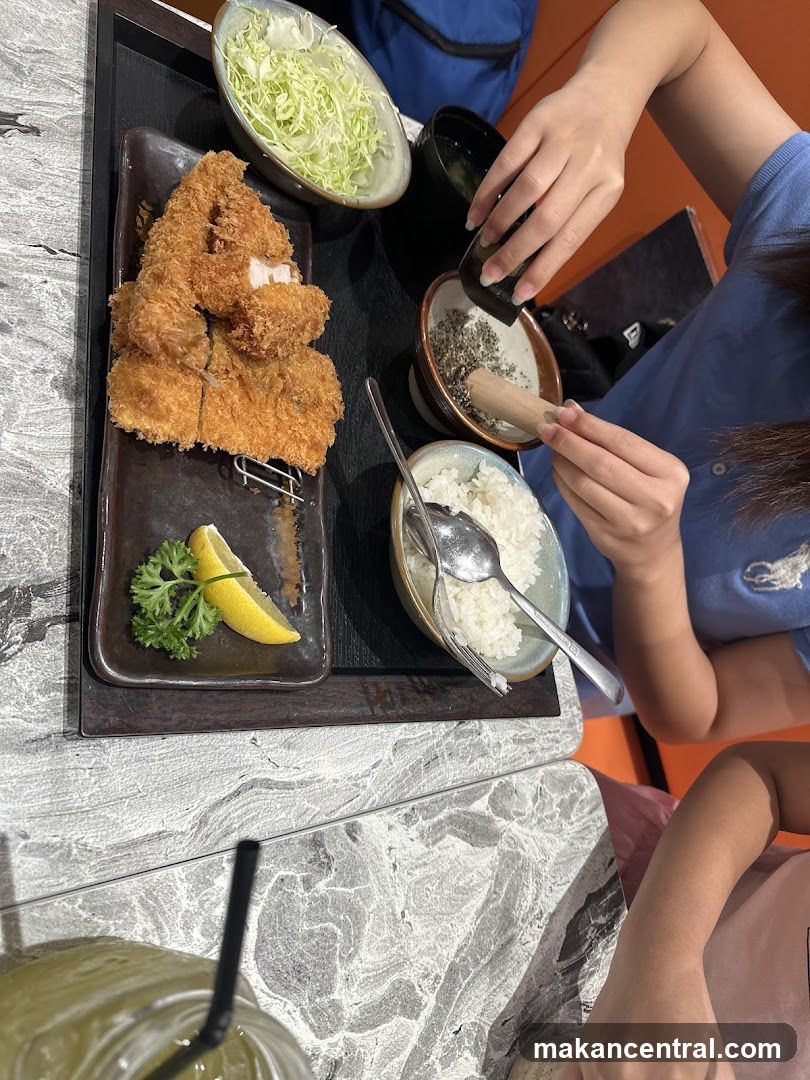 Fried Fish and Rice Meal