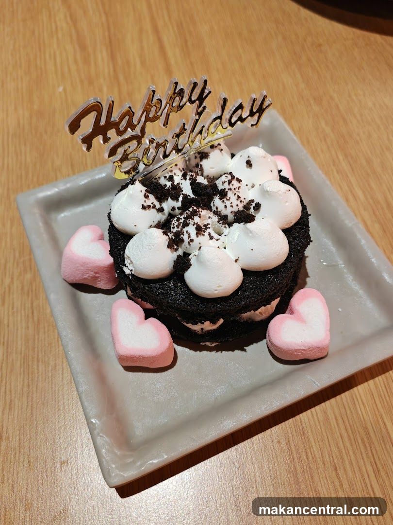 Birthday Cake with Marshmallows