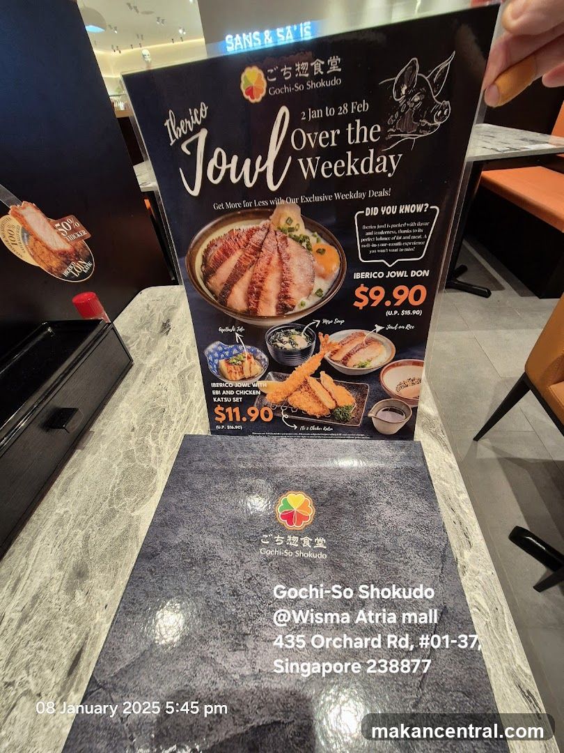 Gochi-So Shokudo Weekday Deals