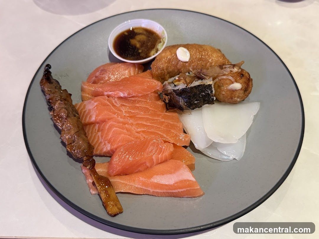 Assorted Sashimi and Skewered Meat