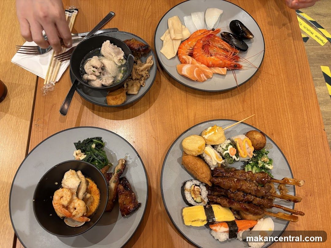 Assortment of Food on Plates