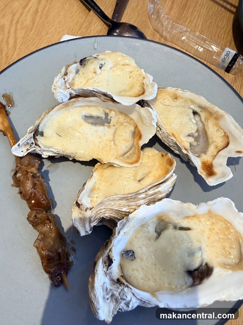 Oysters and Skewer